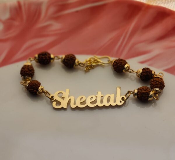 Personalized Name Rudraksha Rakhi