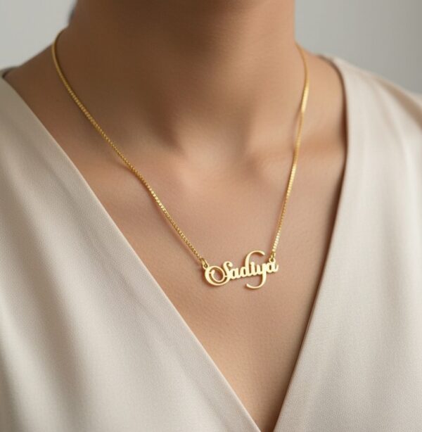Personalized Gold Name Necklace – Elegant Custom Jewelry - Image 2