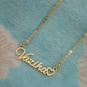 Name Pendant With Heart