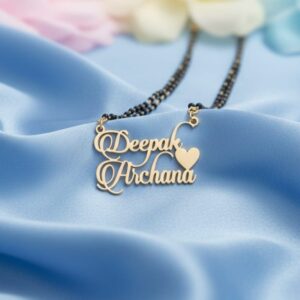 Personalized Name Pendant – Custom Couple Necklace"