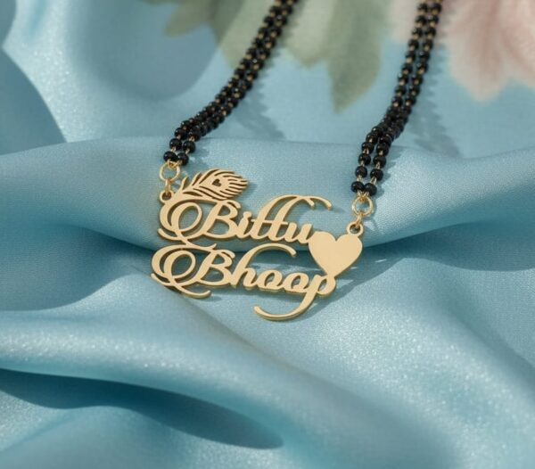 Custom Name Gold Mangalsutra – Personalized