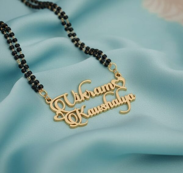 Custom Name Gold Mangalsutra – Personalized
