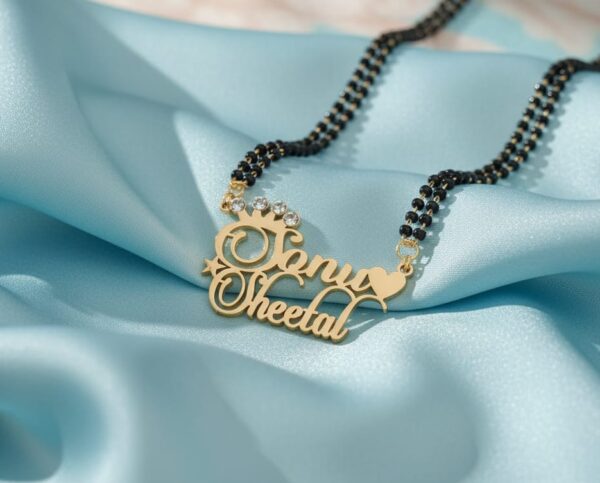 Custom Name Gold Mangalsutra – Personalized