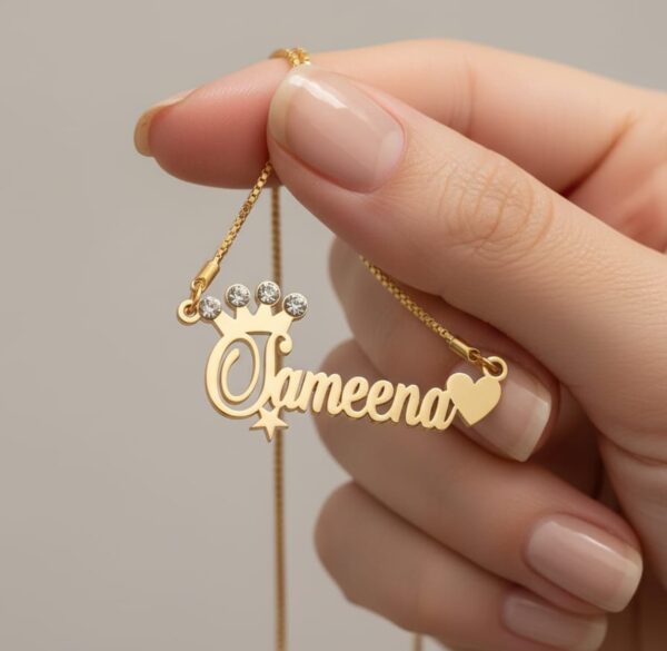 Pendant With Heart, Star @ Crown - Image 3