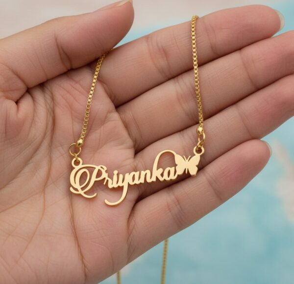 Cursive Name Pendant with customized - Image 3