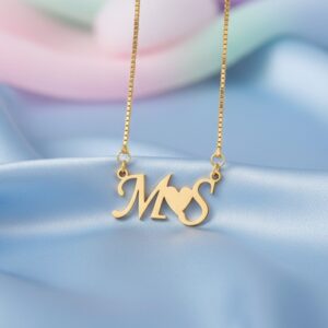 Latter Pendant with heart