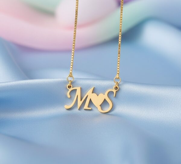 Latter Pendant with heart