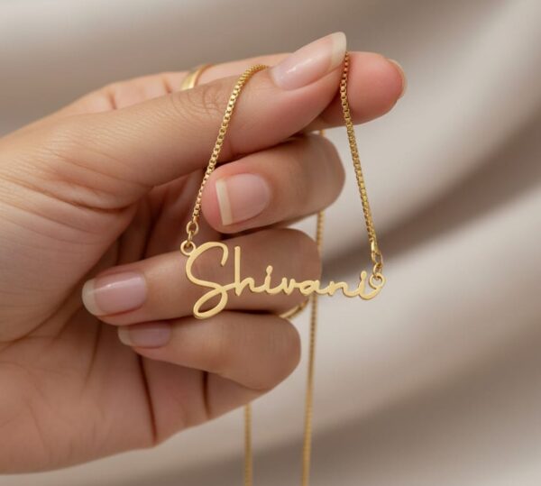 Pendant In Signature Font,Personalized Name Pendant Online - Image 3