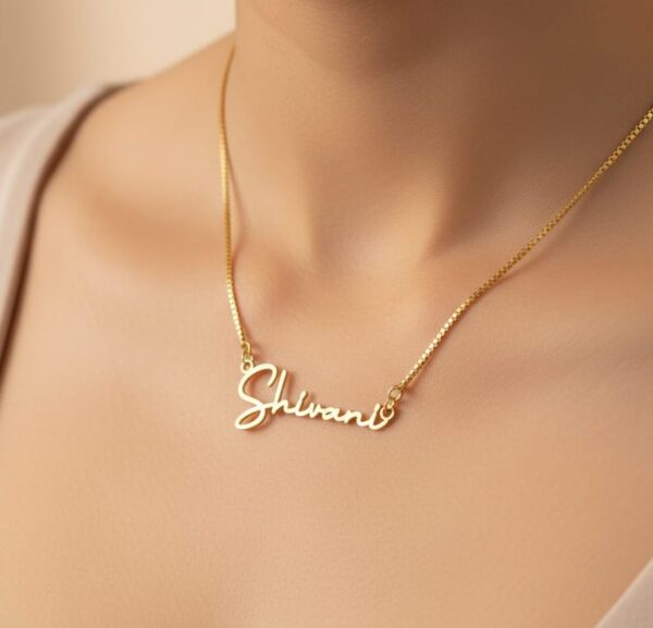 Pendant In Signature Font,Personalized Name Pendant Online - Image 2