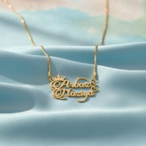 Couple Name Locket Pendant