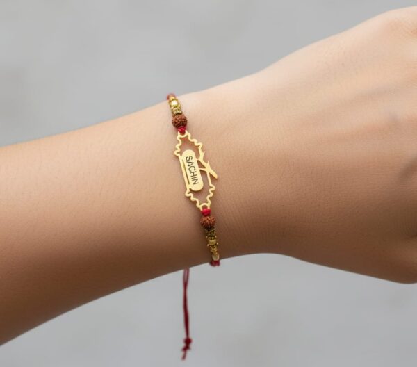 Personalized Engraved Name Rakhi - Image 2