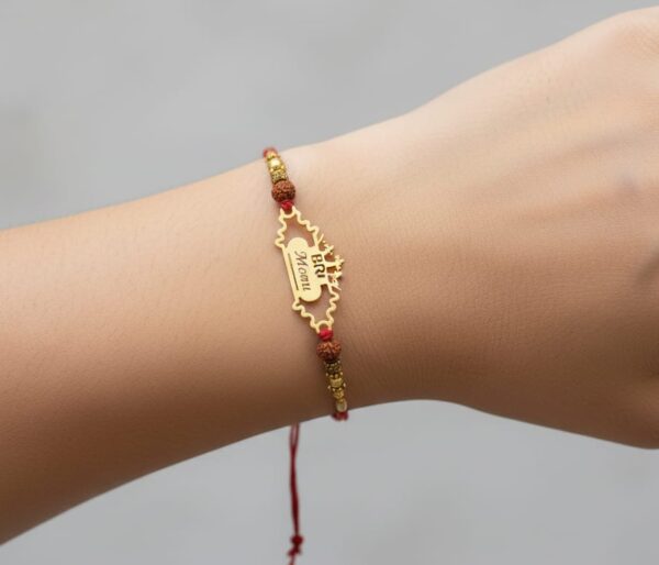 Personalized Engraved Name Rakhi - Image 2