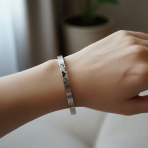 Silver colour hand bracelet for  girl