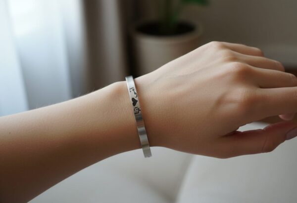 Silver colour hand bracelet for  girl