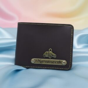 Customised Genuine Leather Men's Wallet  with charm