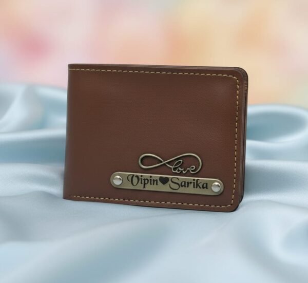 Customised Genuine Leather Men's Wallet with charm